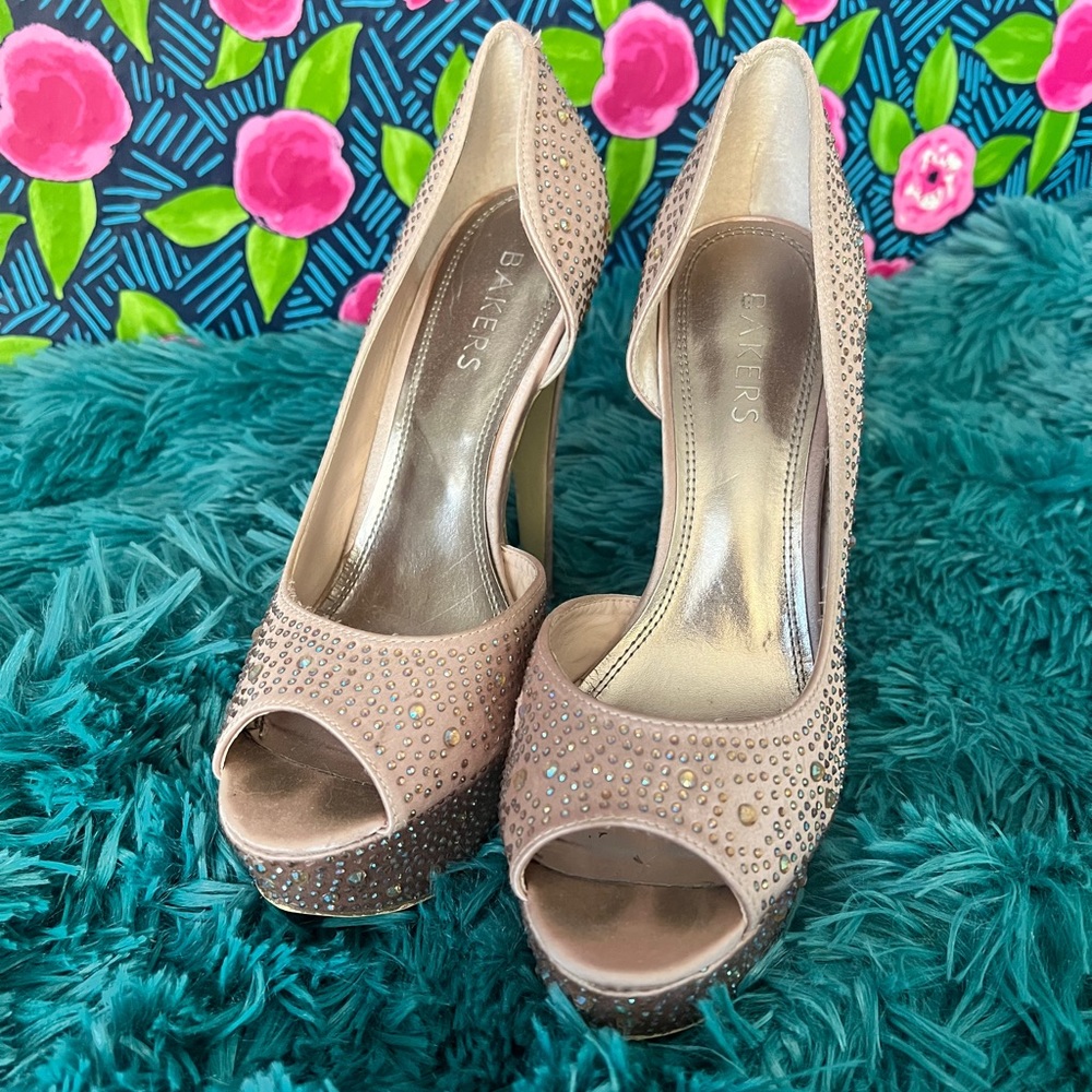 Studded Light Pink Platforms